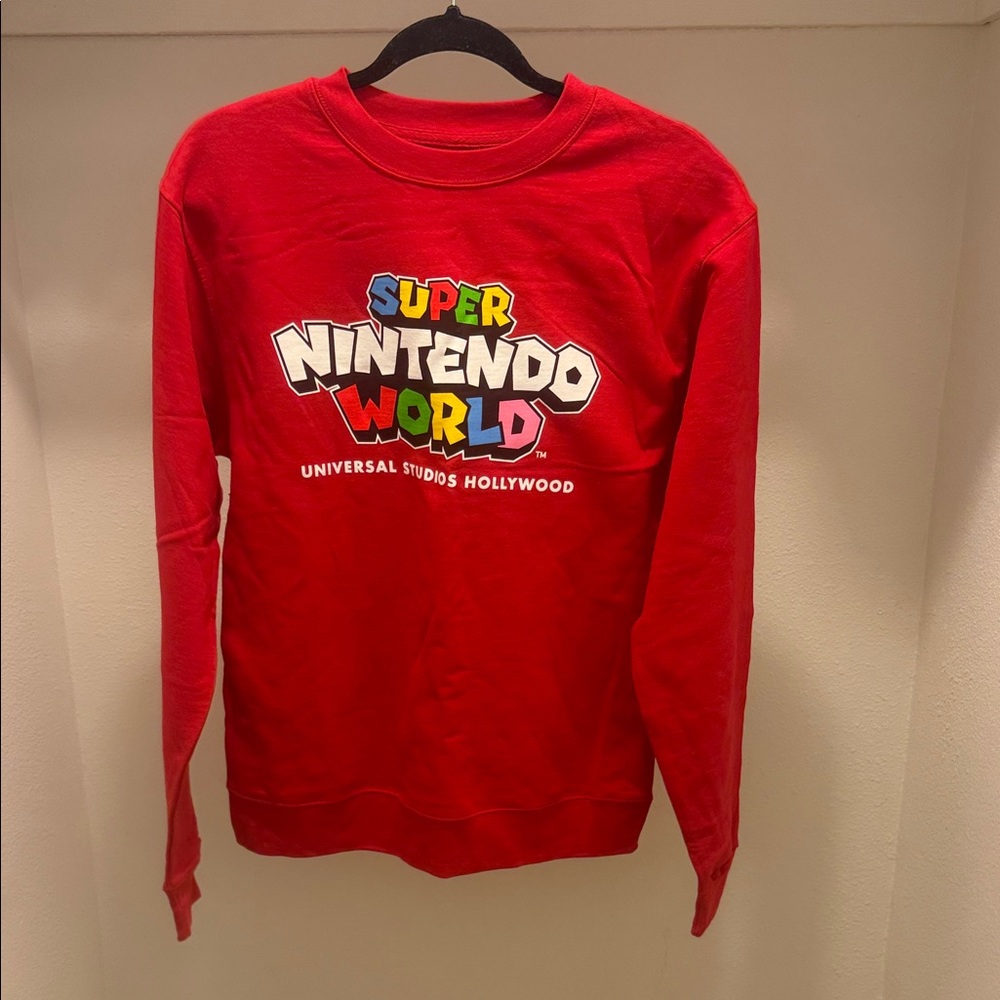 Super Nintendo World Universal Studios Hollywood Pullover Sweater size SM